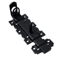 Задвижка дверная НОЭЗ ЗД-110-Пр-SL (проушины) черный матовый (15)