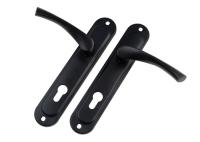 Ручки на планке S-Locked 185-223m BL черный матовый (20)