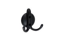 Крючок 2-рожковый 203- 63гр    BL  черный матовый  (25/250)