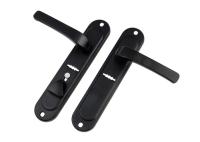 Ручки на планке S-Locked 142-232-R правая BL черный матовый  (20) к Эльбор, Бордер атмосферостойкое