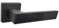 Ручки дверные алюминиевые V 52 BL-2/BL AL (чёрный мат./чёрный глянец)