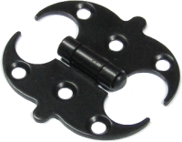 Петля накладная мебельная НОЭЗ ПНМ-60-SL черный матовый (100)