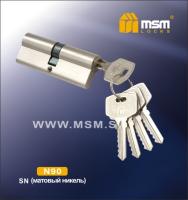 MSM Цилиндровый механизм с англ.ключ-ключ N 90mm SN (Матовый никель)