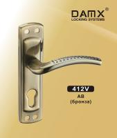 DAMX Ручка на планке 412 V AB (бронза)