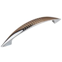 Ручка-скоба мебельная Trodos "ZY-5" 96мм сплав ЦАМ 29гр, никель,