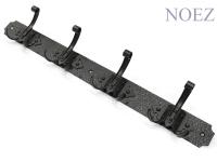 Вешалка настенная 4В-S НОЭЗ черный матовый (2)