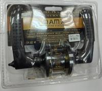 DAMX Ручка защелка (нажимная) Z412-A Blister (фиксатор) BK (ЧЕРНЫЙ)