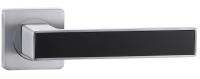 Ручки дверные алюминиевые V 52 L-2 AL (мат. хром/черный)