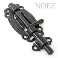 Задвижка дверная НОЭЗ ЗД-100-Кр-SL черный матовый (25)