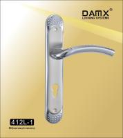 DAMX Ручка на планке 412 L-1 SN/СР (матовый никель/хром)  м/о 85 мм
