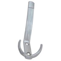 Крючок мебельный Trodos "ZY-213А" 3-рожковый, сплав ЦАМ, серебро,
