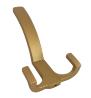 Крючок мебельный Trodos "ZY-146A" 3-рожковый, сплав ЦАМ,  золото матовый