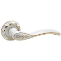 Ручка раздельная Trodos "AL-75", белый/золото,