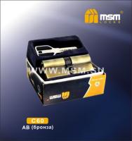 MSM Цилиндровый механизм с перфо.ключ-ключ C60 mm AB (Бронза)