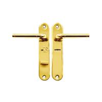 Ручка BORDER 70140 - РФ72-016Л/125.У4 - блестящая латунь, левая