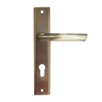 Ручка на планке Vrata "A861" алюминий, никель/золото,