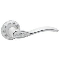 Ручка раздельная Trodos "AL-75", белый/хром,