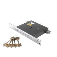 Замок врезной ЗВ8 141.1.0, удлин. лиц. планка (ЗВСП-2Т-1 d-16 XX)