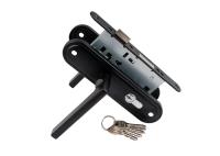 S-Locked Замок врезной 155\224 BL черный матовый (12)