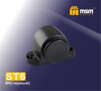 MSM Упор дверной магнитный ST6 BK (черный)