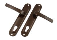 Ручки на планке 85 Eader 185-232m Brown коричневый атмосферостойкое покрытие (24)