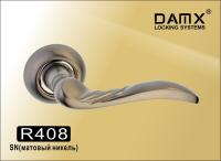 DAMX Ручка на круглой накладке R408 SN (Матовый никель)
