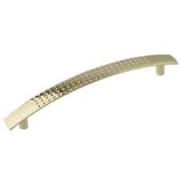 Ручка-скоба мебельная Trodos "ZY-9В" 96мм сплав ЦАМ 22гр, золото,