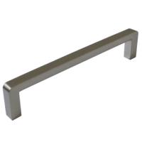 Ручка-скоба мебельная Trodos "DMZ-21203" 128мм сплав ЦАМ 70гр, браш никель,