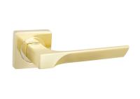 Дверные ручки S-Locked A-137 SB/PB золото матовое круг (30)