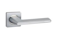 Дверные ручки S-Locked A-180 SC/cp/CP матовый никель  круг (20)