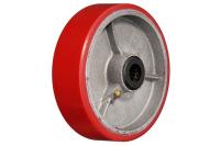 Колесо  б/г обрезин. без кронштейна 125мм (D55)