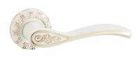 Ручка дверная V85WG (белый/золото)