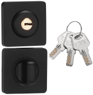 Фиксатор с замком "Vantage" BK 02 L-2-K (мат. хром)