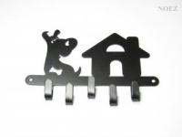 Ключница "Собачка"-S НОЭЗ черный матовый (20)