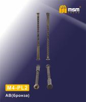 MSM Стяжки для ручек на планке M4-PL2  AB