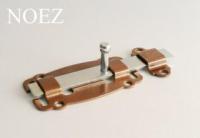 Задвижка дверная НОЭЗ ЗД-100-Пл-SL бр.металлик/цинк (30)