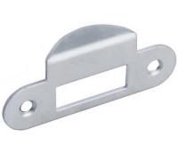 Планка ответная"AGB" 22 мм с загнутным язычком ( матовый хром) B01000.13.34