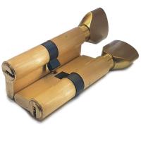 Цилиндровый механизм "Vantage" PC60 (30Cх30) SВ 5 ключей (мат. золото)