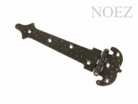 Петля-стрела  фигурн. НОЭЗ ПС-200-SL бр.металлик (30)