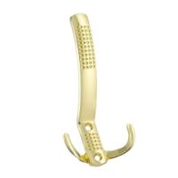 Крючок мебельный 3205 OT  с перфорацией 3-х рожковый золото A  0070