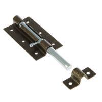 Задвижка дверная ЗД-09 (L движка -185 мм) бронза (20)