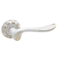 Ручка раздельная Trodos "AL-61", белый/золото,