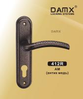 DAMX Ручка на планке 412 R (AM) Антик медь
