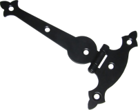 Петля-стрела мебельная "Классика"НОЭЗ ПСМК-90-SL черный матовый (50)