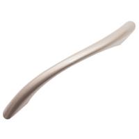 Ручка-скоба мебельная Trodos "ZY-24" 96мм сплав ЦАМ 43гр, никель,