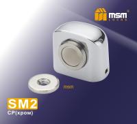 MSM Упор дверной магнитный напольный SM2 CP