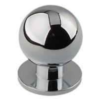 Ручка-кнопка мебельная Trodos "ZY-108" сплав ЦАМ, хром,