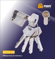 Цилиндровый механизм N30/10mm SN (Матовый Никель)