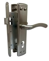 Замок врезной с ручками MAXI Locks LP25-72mm под Мотор-сич SN Никель