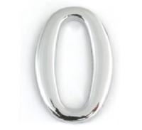 Цифра 0  дверная Большая (металл) Хром